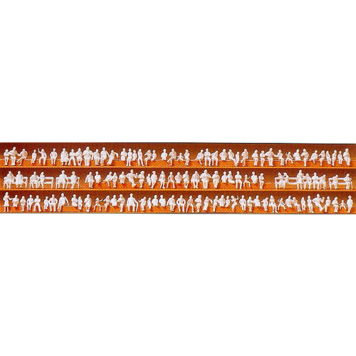 Preiser 79007 Seated People (Pk120) Unpainted Figures N Gauge