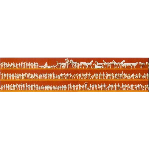160 - Z Scale 1:220 Preiser Figures unpainted