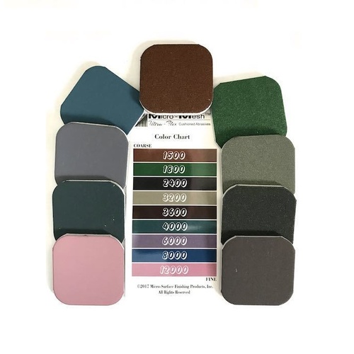 Micro-Mesh Soft Pad kit 50mm x 50mm 9 Pads