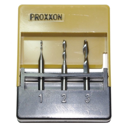 PROXXON MICRO Mill  bit set, tungsten carbide, 3 pcs (suit MF 70)