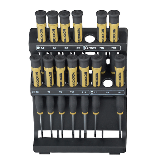 Micro Screwdriver Set - 15 pcs With Stand - Proxxon