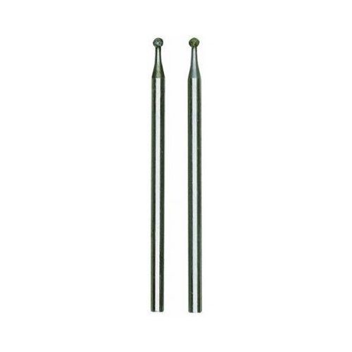 Diamond coated Grinding bit. Ball shape. 1.8mm, 2 pcs
