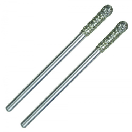 Ball-shaped diamond coated drill bits for glass and stone 3.2mm 2pc