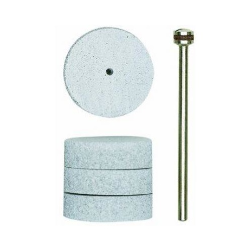Flexible Polishing pad.  22x6mm wheel. 4 pcs with arbor