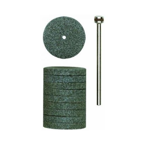 Grinding bit, silicon carbide, 22x3mm wheel, 10 pcs with arbor