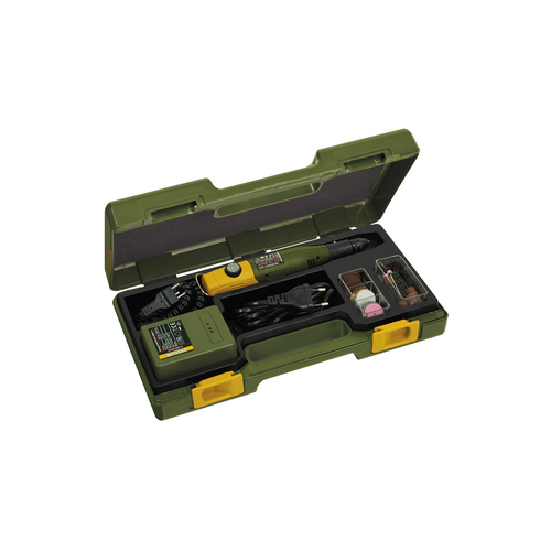 Proxxon 12v Dill/Grinder Kit (60/EF Set) -  Var. Speed/Q.Chuck -  Corded