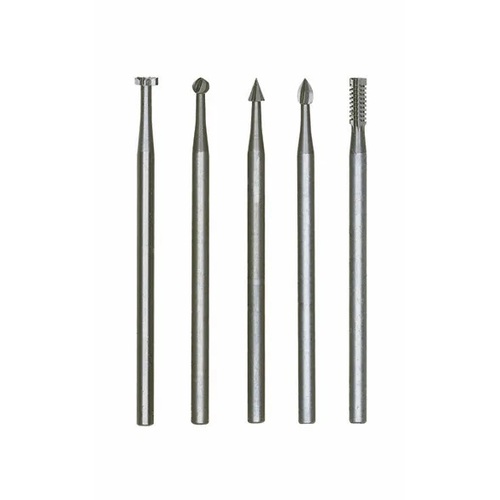 Milling bit set, tungsten vanadium HSS, small, 5 pcs