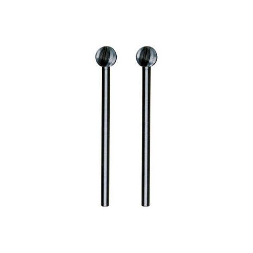 Milling bit, tungsten vanadium HSS, 6mm ball, 2 pcs