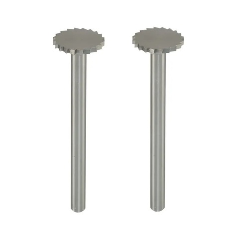 Milling Bits, Wolfram Vanadium Steel, 10mm x 1mm 2 Pcs