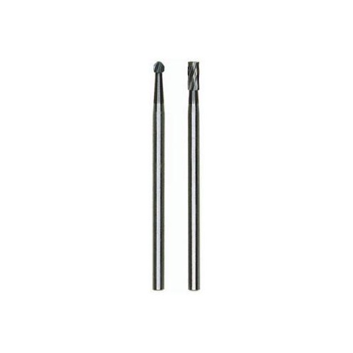 Milling bit set, tungsten carbide, cylinder/ball, 2 pcs