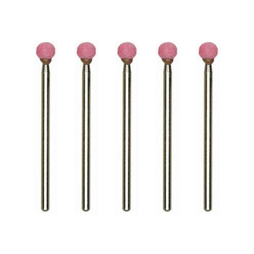 Grinding bit, corundum, small, 5.0mm ball, 5 pcs