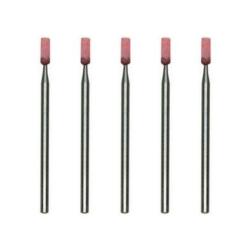 Grinding bit, corundum, small, 2.5mm cylinder, 5 pcs