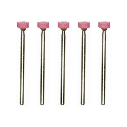 Grinding bit, corundum, small, 6.0mm wheel, 5 pcs