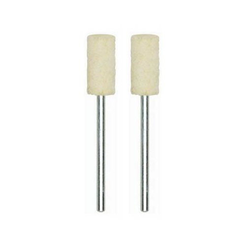 Felt polishing bit. Cylinder Shape. 7x15mm, 2 pcs