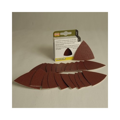 PROXXON Delta Sanding pads for OZI/E 80grit (25pc)