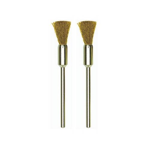 Brush bit, brass, brush, 8mm, 2 pcs