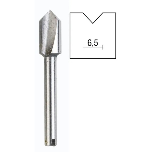 Proxxon HSS V-Slot Cutter Router Bit 6.5mm