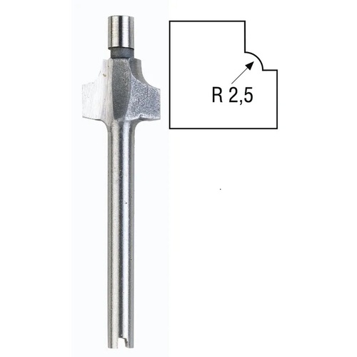 Proxxon HSS Edge Cutter W/Pin Router Bit. 2.5mm round