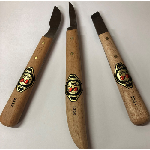 Two Cherries Whittling Knife Set – Set of 3