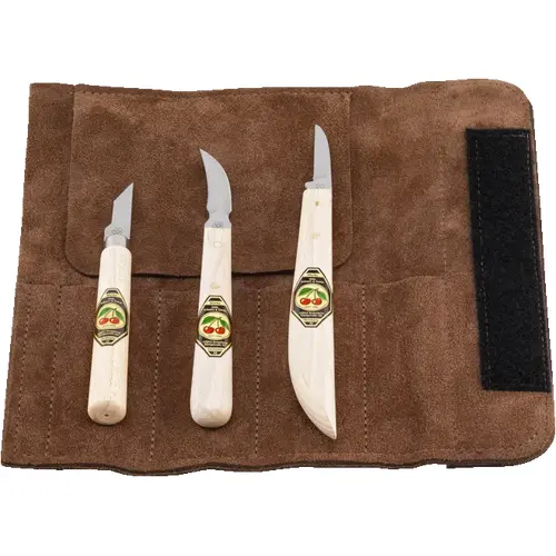 Kirschen Chip Carving/Whittling Knife 3-pce Set 