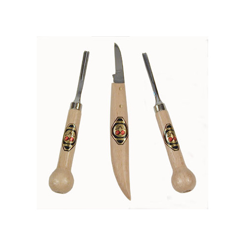 Two Cherries 3 Pc Carving and Whittling Set