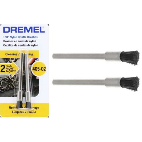 Dremel 405-02 - 2pc Nylon Bristle End Brush