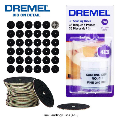Dremel Fine Sanding Discs #413 19mm 36pc