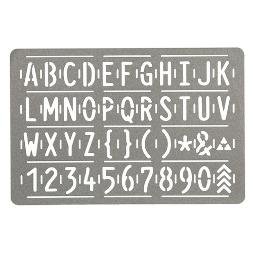 Metal Letter/Number Stencil - For Woodburner