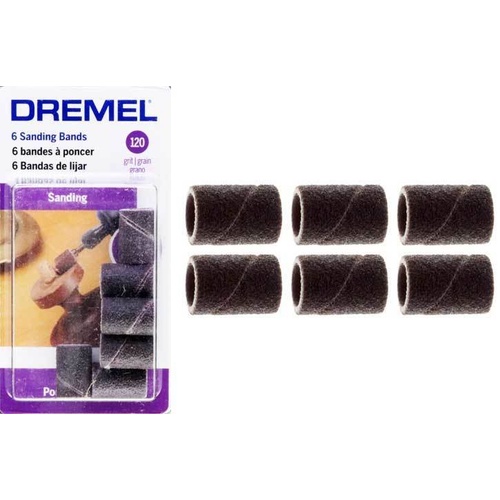 Dremel 6.35mm x 120g Sanding Band #438 6pc