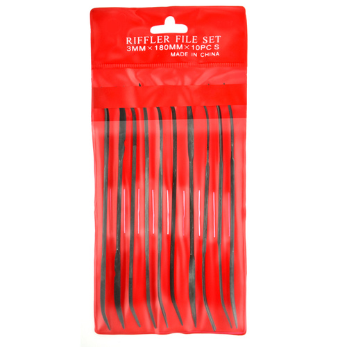 Riffler File Set 10 pc x 140mm