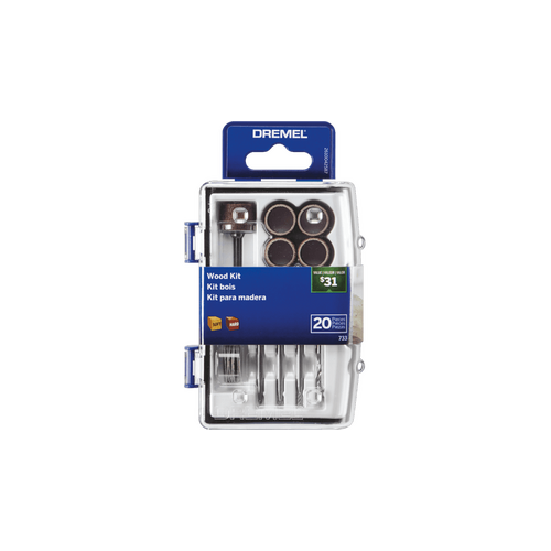 Dremel 733-01 20 PC Wood Working Rotary Accessory Micro Kit