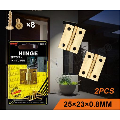 Mini Jewellery Box Hinges 25mm 2pc w/screws