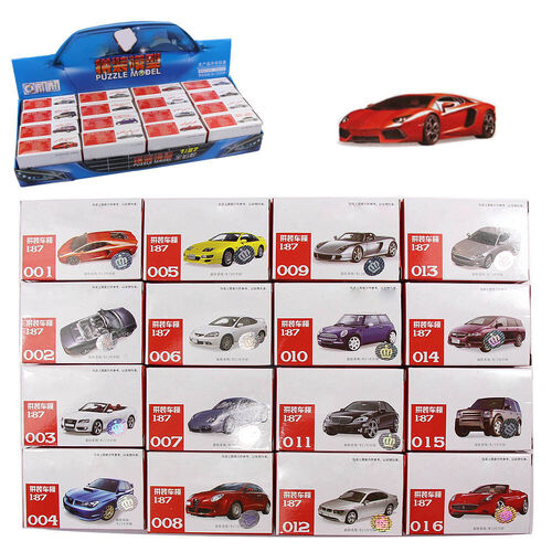 Model Cars 1:87 HO Scale European Type (16 pieces)