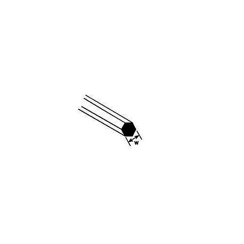 90873 1.02mm Hexagonal Rods Styrene (10)