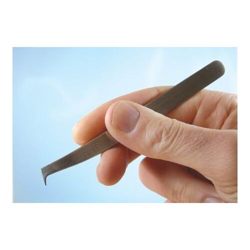 114mm Angled Tweezer Non Magnetic