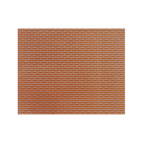 Plastruct 91611 Red Clay Brick Patterned Sheet
