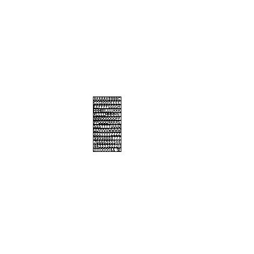 8mm Plastic Letters 160Pc Set
