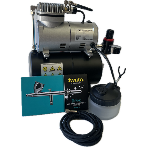 IWATA Eclipse Airbrush with Mini Air Compressor kit