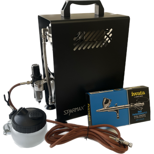 Airbrushing Kit Includes HP.CP Iwata - (Super Quiet)