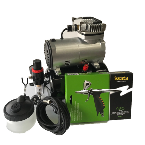 Airbrush & Compressor Kit - Iwata Neo TRN1 Start-Up