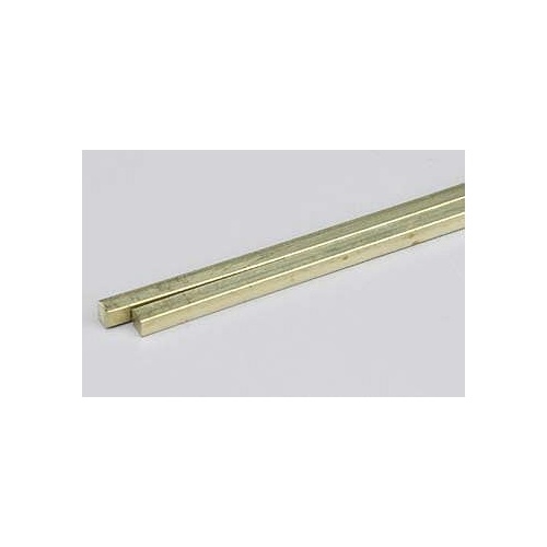 Brass Bar Square 1.0mm x 300mm (12") 2PC