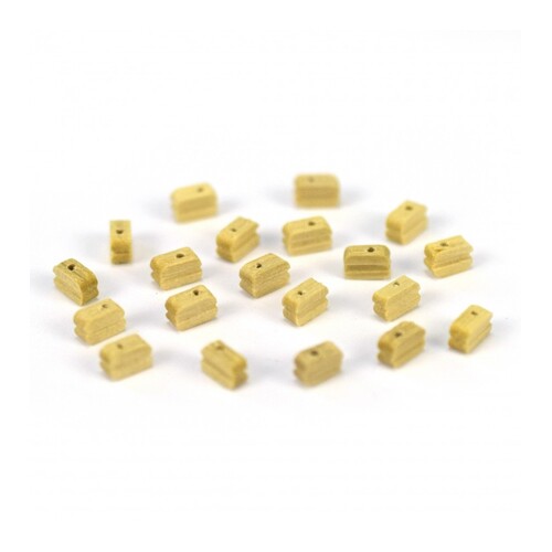 Artesania Single Block in Boxwood 5 mm (20 Units) for Model Ships [8513]