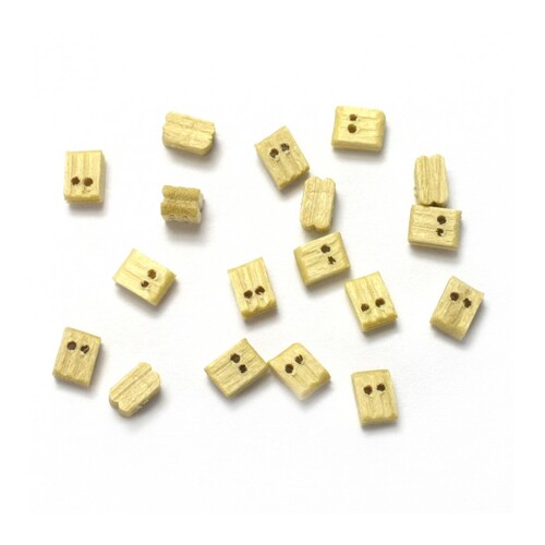 Artesania Double Block in Boxwood 3 mm (18 Units) for Model Ships [8519]