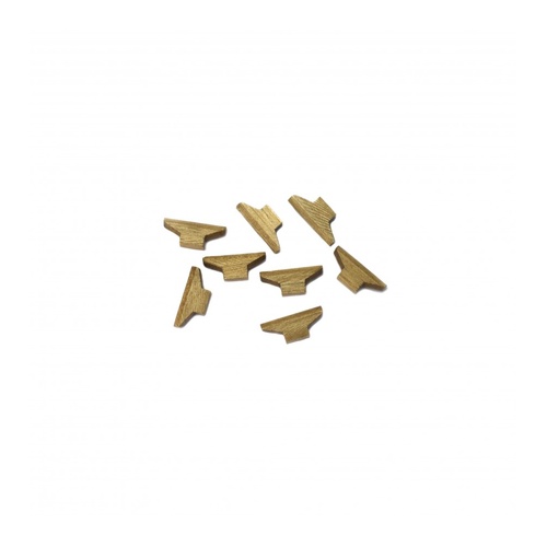 Artesania Cleat 6 x 12mm Walnut (8) Wooden Ship Accessory [8584]