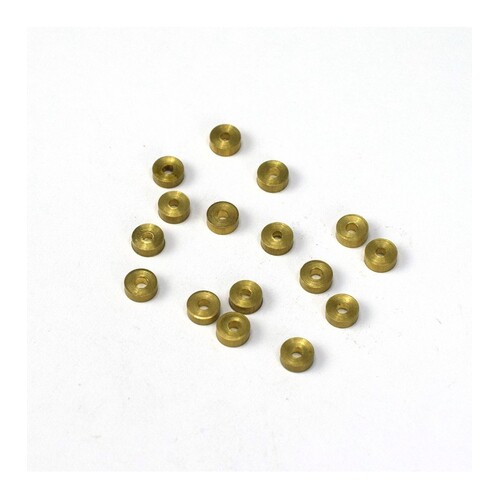 Artesania Cannon Wheels 5.0 x 2.0mm Brass (15) Wooden Ship Accessory [8645]