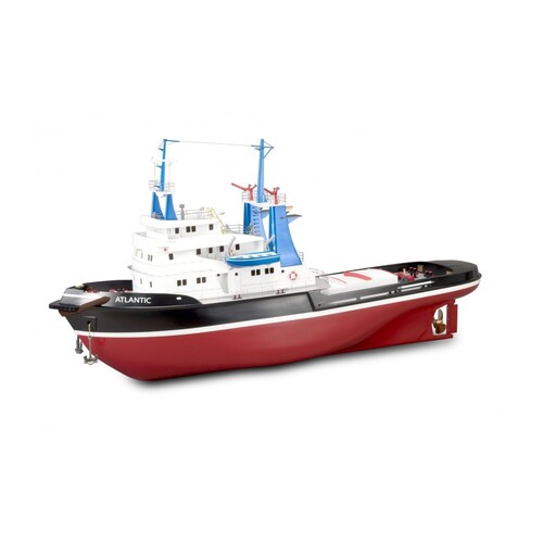 Tugboat Atlantic. 1:50 Wooden & ABS Navigable Model Ship Kit (Fit for R/C)