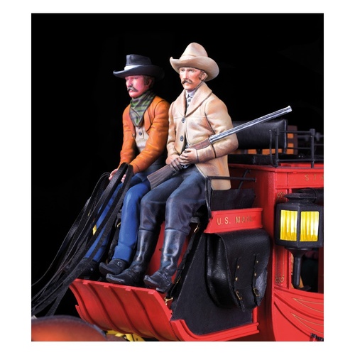 Set of 4 resin figures for STAGECOACH Stagecoach - Scale 1/12