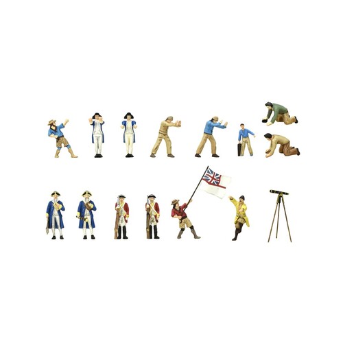 Artesania HMS Endeavour's Metal Figurines (Set of 10) Metal Ship Accessory 22520F