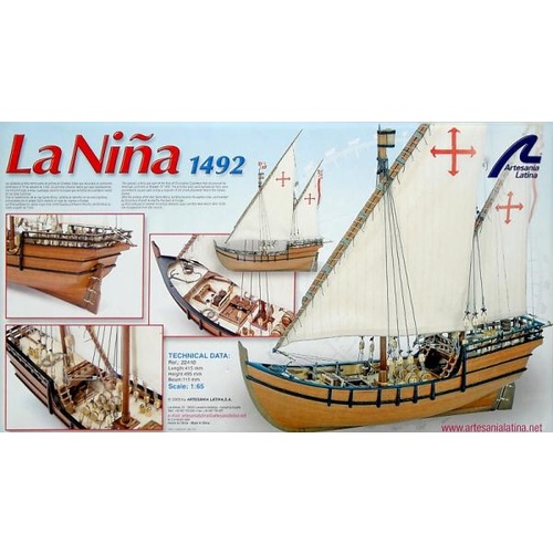 Artesania 1/65 La Nina Wooden Ship Model ART-22410