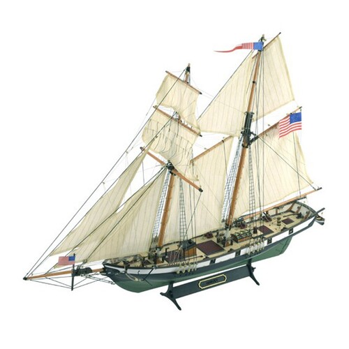 American Schooner Harvey 1:60. Wooden Model Ship Kit